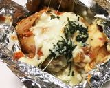 簡単♩鶏胸肉のキムチーズホイル焼き作り方7写真