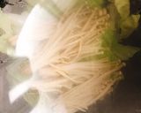 レンチンキャベツとえのきのからし酢味噌作り方2写真