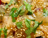 簡単お手軽☆エゴマの葉とお刺身の丼作り方4写真