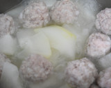ふわふわ肉団子と冬瓜のさっと煮作り方10写真