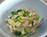 魚肉ソーセージのミモザサラダ作り方2写真