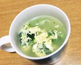 ブロッコリーと卵のスープ！作り方3写真