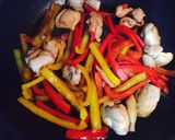 ☆パプリカで彩りキレイな鶏肉炒め☆作り方7写真