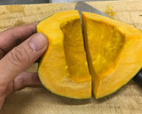 かぼちゃとおさつの小豆のせ いとこ煮風作り方2写真