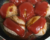 ゆで卵まるごとIN☆煮込み爆弾ハンバーグ作り方12写真