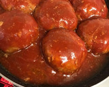 ゆで卵まるごとIN☆煮込み爆弾ハンバーグ作り方13写真
