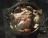 丸鶏にご飯を詰めてダッチオーブン作り方9写真