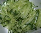 素麺かぼちゃ、酢タマネギ‥彩り酢の物作り方2写真
