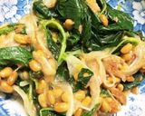 混ぜるだけ♪納豆とモロヘイヤのポン酢和え作り方7写真