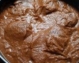 自慢のデミグラスソースで煮込みハンバーグ作り方5写真