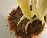 とんぶりと明太子のパスタ作り方2写真