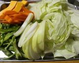 のり佃煮野菜炒め作り方1写真