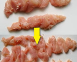 オクラとエノキでとろ～り鶏むね肉炒め作り方1写真