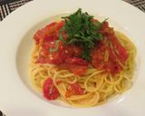 プチトマトで作る「トマトソースパスタ作り方7写真