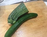 きゅうりとズッキーニのささっとサラダ作り方1写真