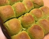 抹茶のもちもちちぎりパン 手ごね あんこ作り方13写真