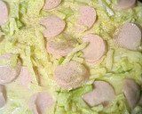 おさかなソーセージのふんわりお好み焼き作り方3写真