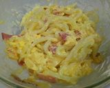 レンジで簡単☆カルボナーラ風うどん作り方4写真