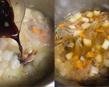 とろとろ♡牛すじとモツのW煮込み作り方7写真