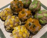 夏野菜でカラフル☆レンジシュウマイ作り方8写真