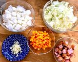 野菜たっぷり大人のミネストローネ♡圧力鍋作り方1写真