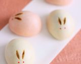 うさぎの紅白饅頭作り方30写真