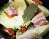 味付け塩のみ！キャベツとベーコンの蒸し煮作り方3写真