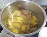 ＊しめじとさつまいもののみそ汁＊作り方2写真