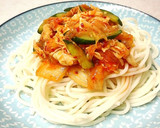 レンジで簡単♪しっとりささみのキムチ和え作り方5写真