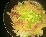 イカの塩辛パスタ・レモン添え原価300円作り方5写真