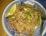 イカの塩辛パスタ・レモン添え原価300円作り方6写真
