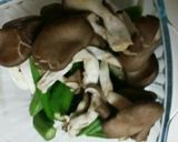 レンチン　オクラとひら茸のぽん酢煮作り方1写真