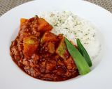 かぼちゃとトマトジュースのドライカレー作り方6写真