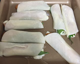 少し余った餃子の皮で！簡単ウインナー巻き作り方3写真