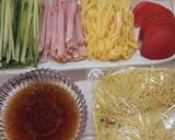 タレは自家製！黒酢の効いた冷やし中華。作り方1写真