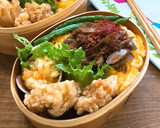 ごぼうとひき肉のピリ辛炒め*作り置きに作り方7写真