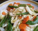 ピリ辛ちょい甘野菜炒め。作り方4写真