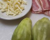 おしゃれな茄子のベーコン巻きフライ。作り方1写真