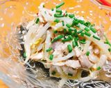 【鶏ガラ】鶏肉ともやしのチリソース和え作り方5写真