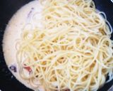 カフェ風半熟卵のカルボナーラ作り方4写真