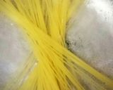 塩きのこで温玉乗せ和風スパゲティ作り方1写真