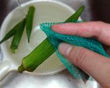 レンジで簡単♪オクラの梅塩昆布和え作り方1写真