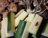 ズッキーニと豚こま切れ肉団子の煮物。作り方4写真