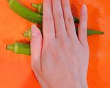 オクラと卵豆腐の和えたん作り方2写真