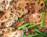 簡単な豚肉れんこんの醤油炒め作り方6写真
