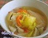 たっぷり生姜☆鶏と野菜の中華風スープ作り方3写真