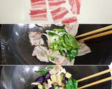 なすと豚の味噌炒め◀後がけごま油で2度旨作り方3写真
