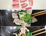 なすと豚の味噌炒め◀後がけごま油で2度旨作り方3写真