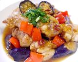鶏肉となすの彩り南蛮煮作り方6写真