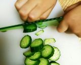 4才が作ったキュウリのおつまみ☆居酒屋風作り方1写真